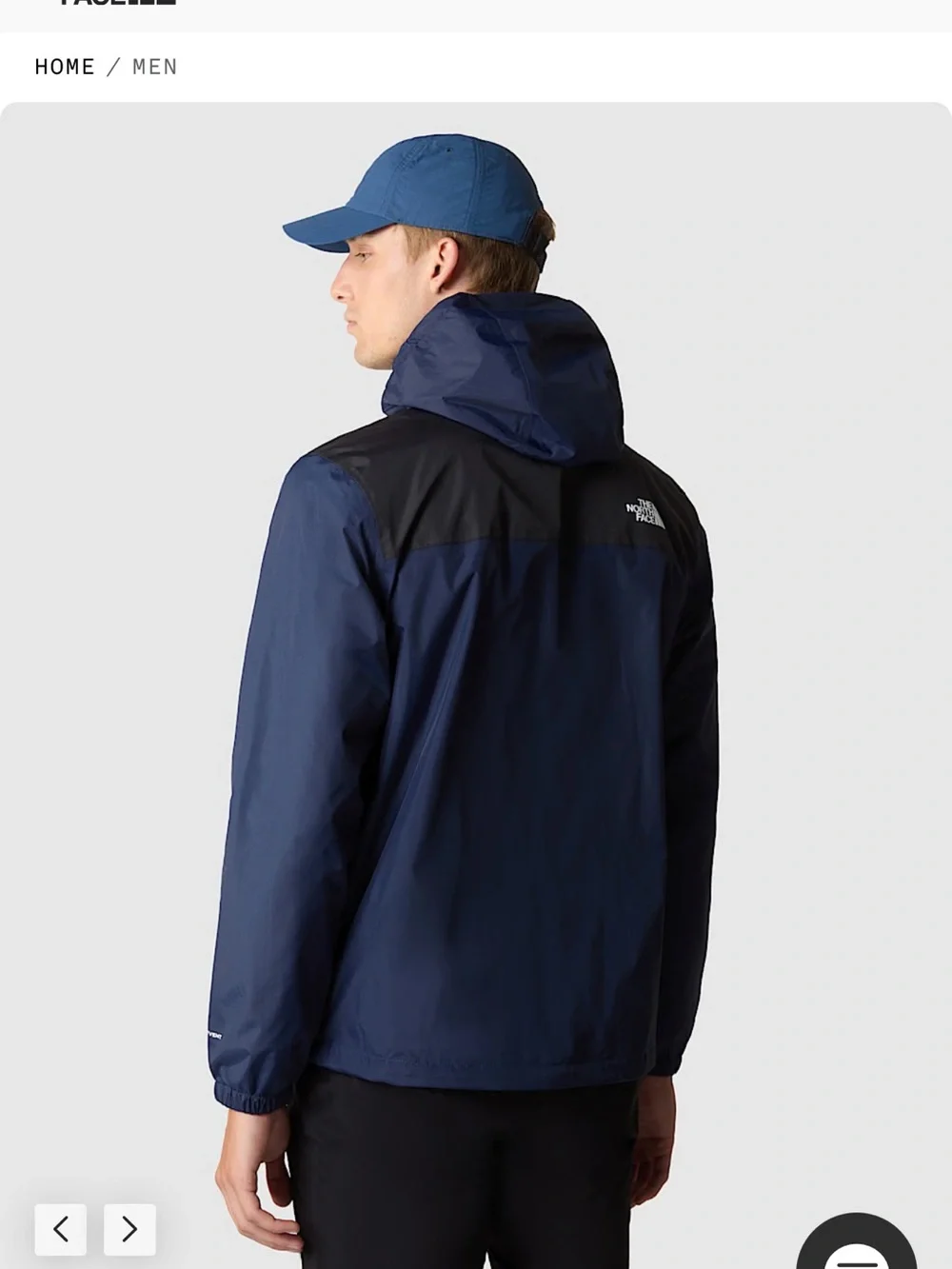 The North Face ANTORA Men’s WIND Rain Jacket Hood packable XXL 2X